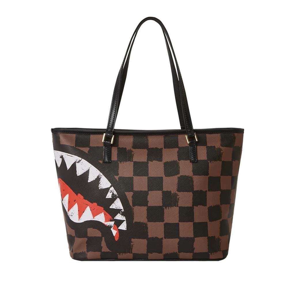 Sprayground Sharks In Paris Painted Tote